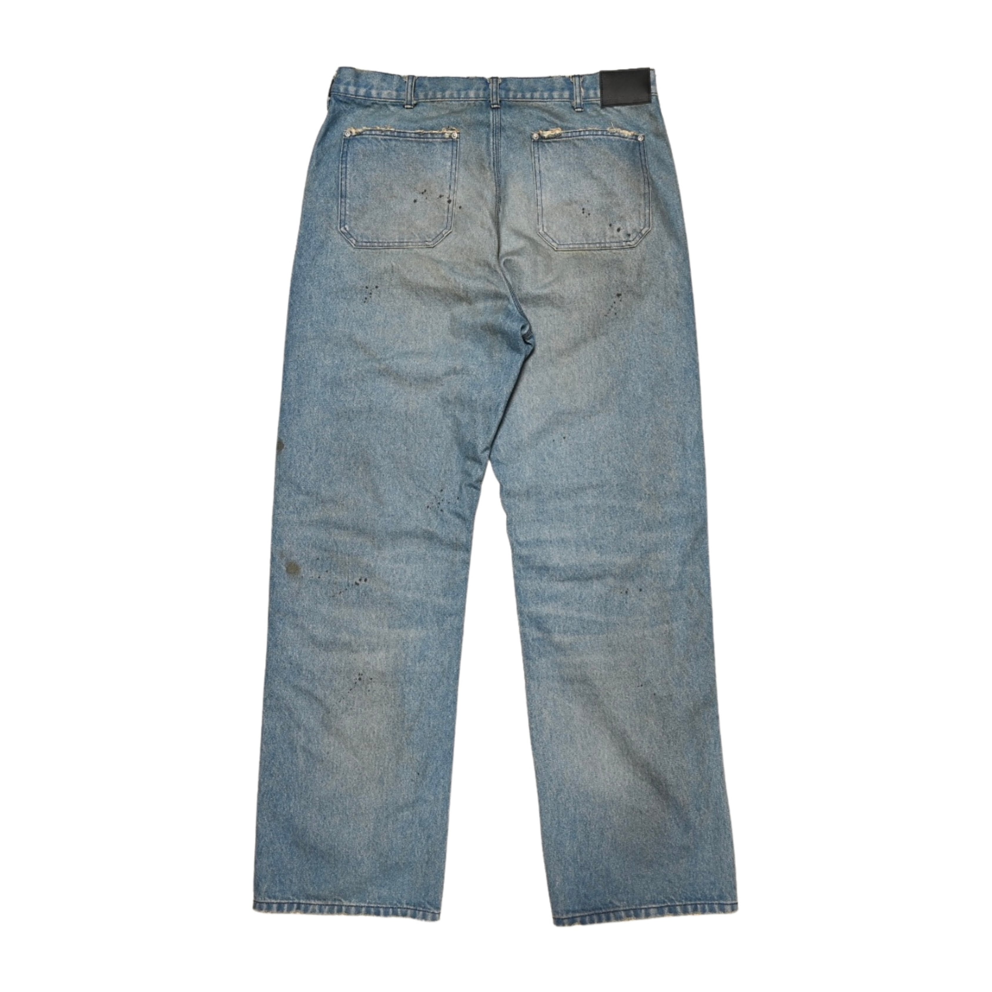 Damaged Work Pants c/# L.Indigo | MIYAGIHIDETAKA