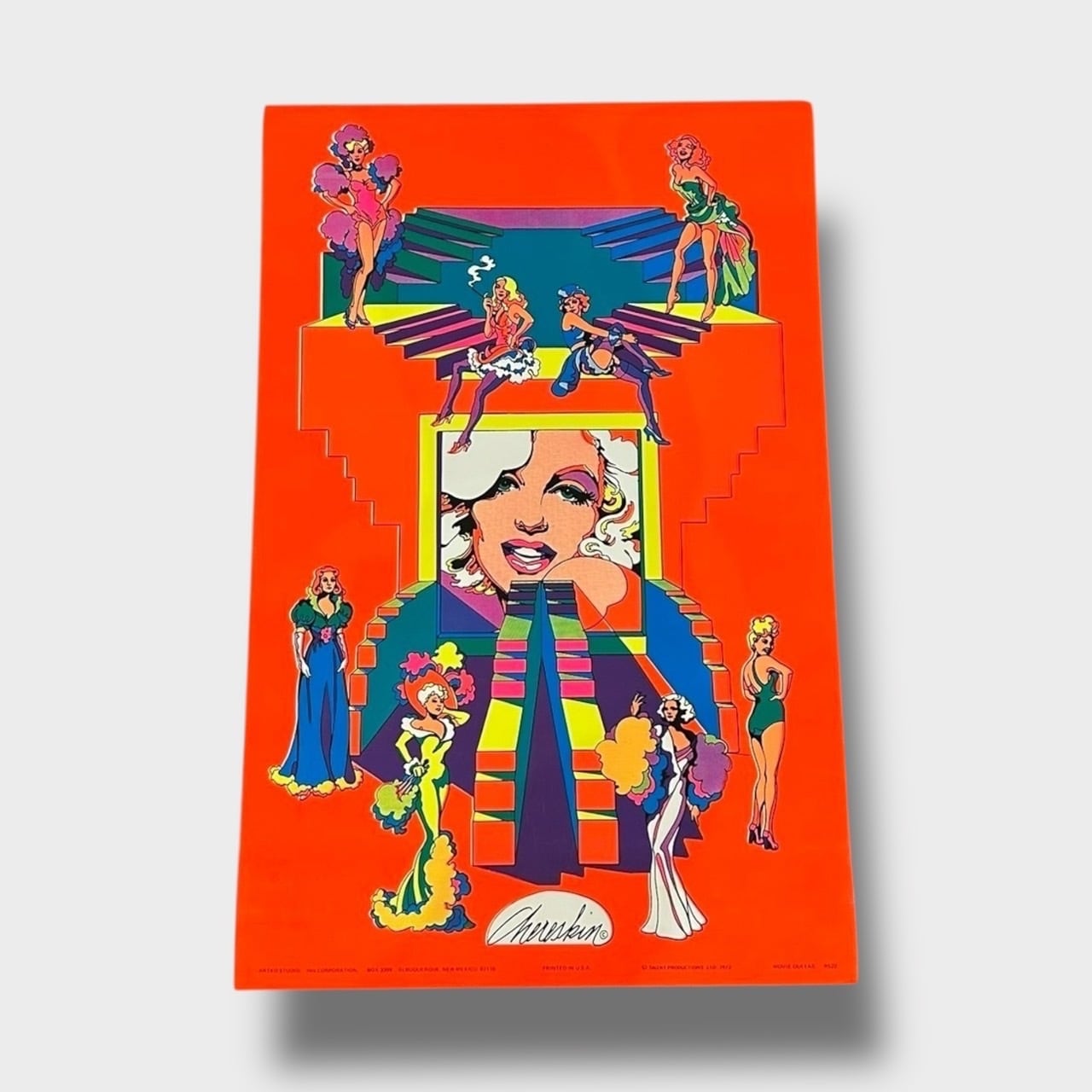 Special!! Deadstock!! 1972s Marilyn Monroe motif Black Light Poster