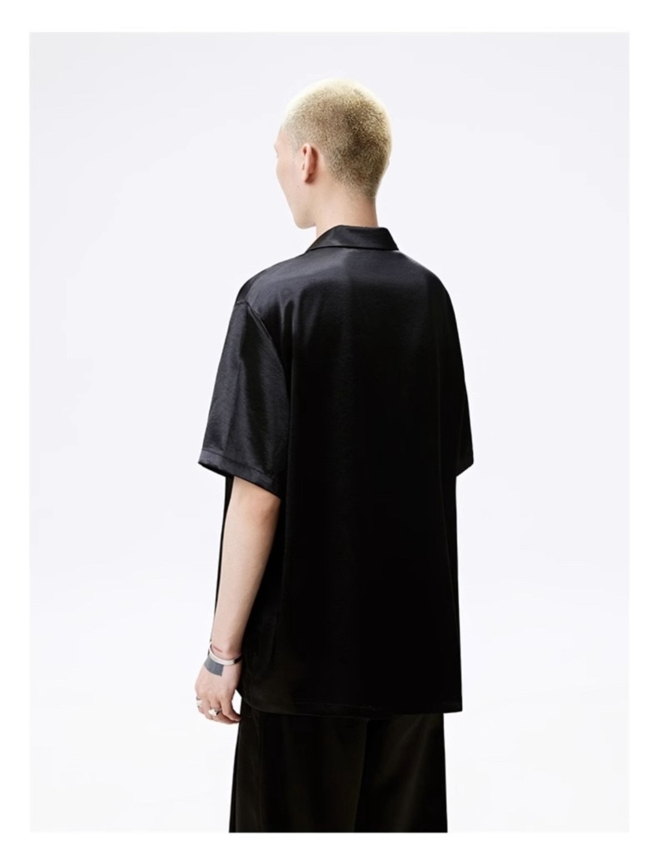 FRKM SCD 25SS サテンスムースドレーピングシャツ半袖