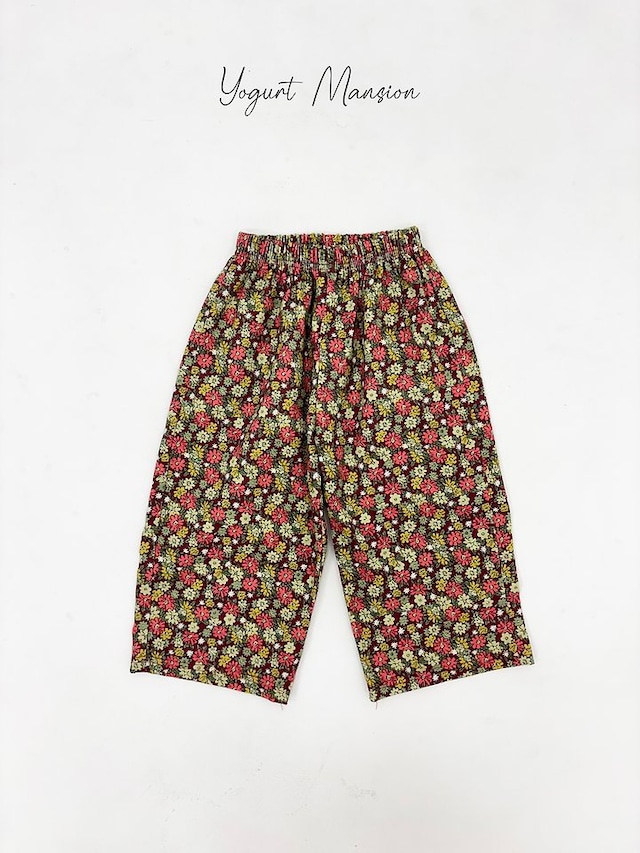 【取寄】yogurt mansion｜flower bong pants｜コッポンパンツ｜XS-JM｜kids&jr｜26 autumn