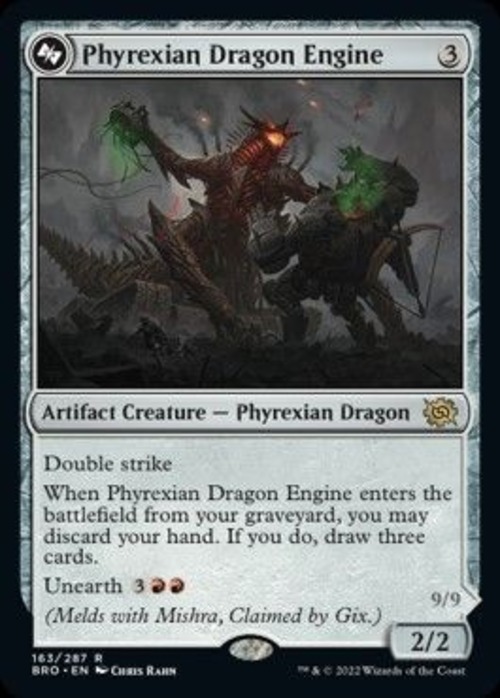 MTG《ファイレクシアのドラゴン・エンジン/Phyrexian Dragon Engine(BRO)》英語 Foil