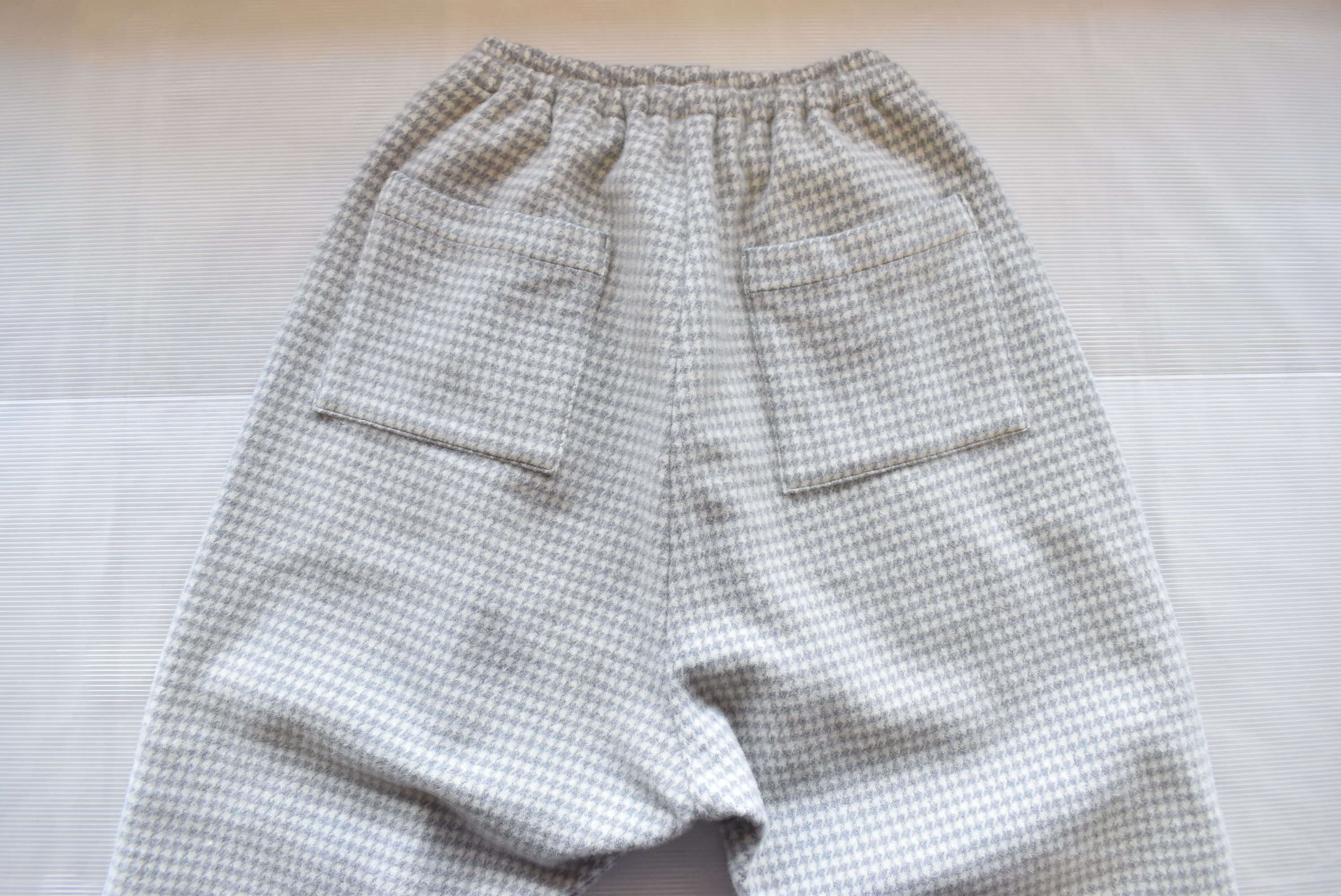River WOOL CHECK PANTS GREY | rasikufuku