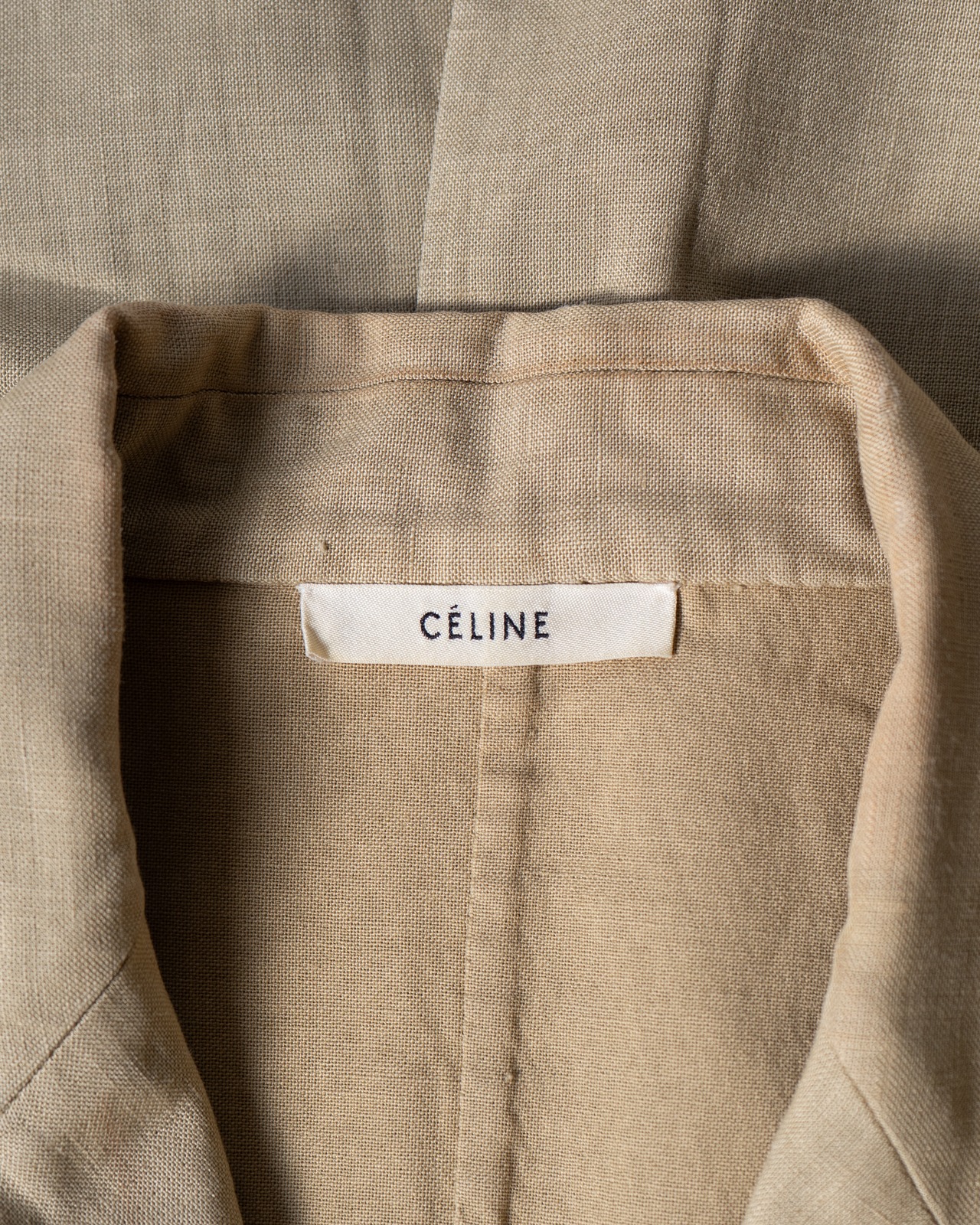 〈CÉLINE by phoebe philo〉Chester linen coat