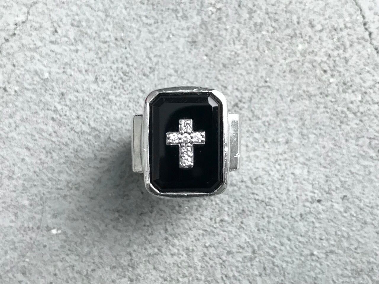 Justin Davis EMINEM ring onyx/diamond/silver 925 | AFTER DARK