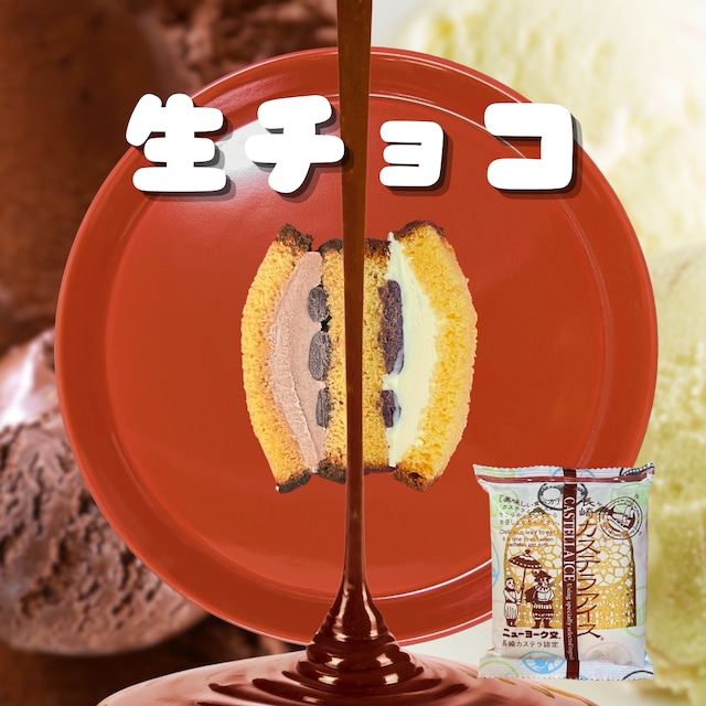 ＜再販＞長崎カステラアイス 生チョコ＋アソート 8個セット