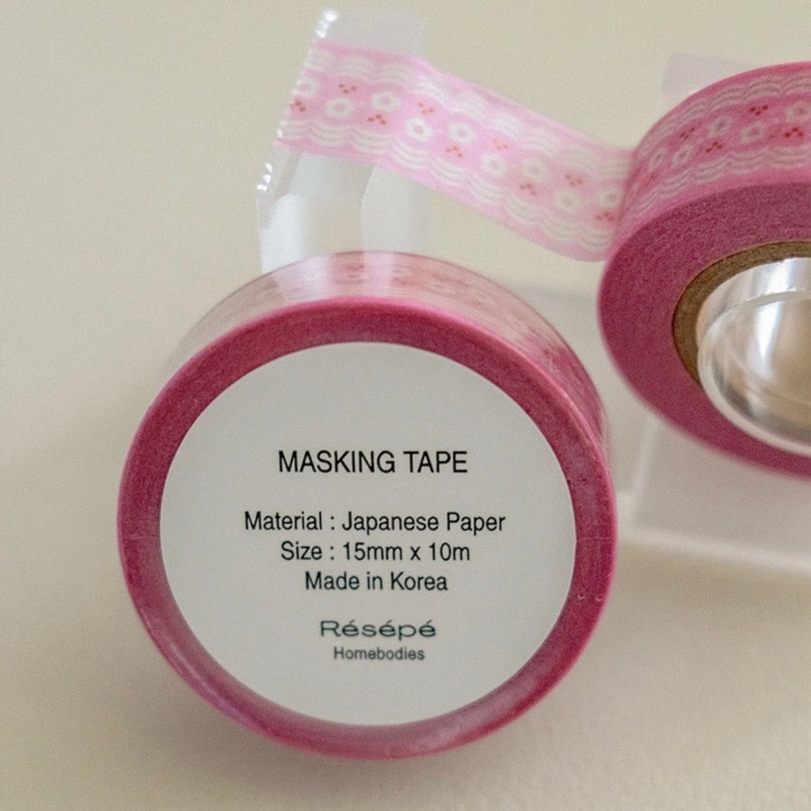テープ・マスキングテープ [GGAGGONG] Log Lace Note DIY Set resepe】マスキングテープ Sugar lace | 韓国文具・雑貨 kaulcoffee.studio