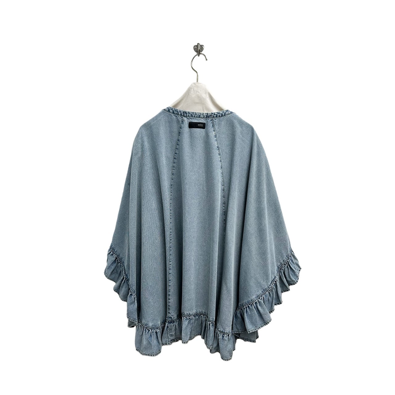 ayane【予約】テンセルデニムフリルポンチョ（N) | whispermusee
