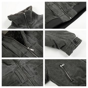 【暖かさUP】ウォッシュ加工 中綿ジャケット T1930