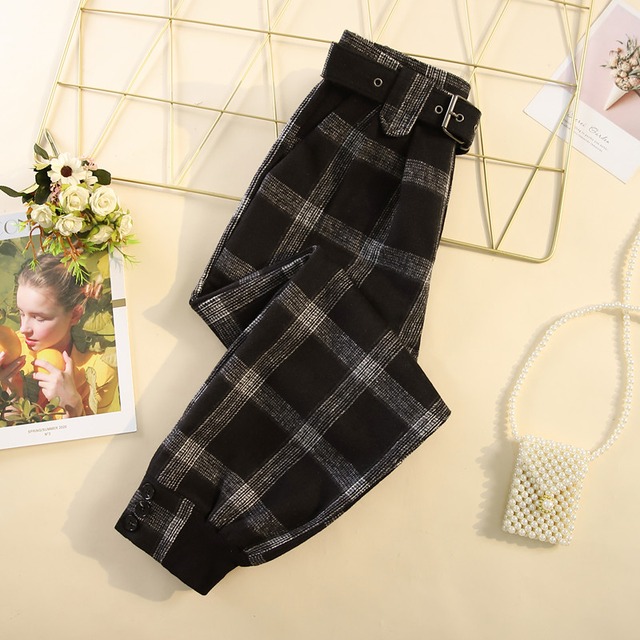 パンツ レトロ チェック柄 ウエストベルト 大人 カジュアル ストリート系 韓国ファッション 10代 代 モード系ファッション専門店 With U パンツ レトロ チェック柄 ウエストベルト 大人 カジュアル ストリート系 韓国ファッション 10代 代 モード系ファッション専門店 With U