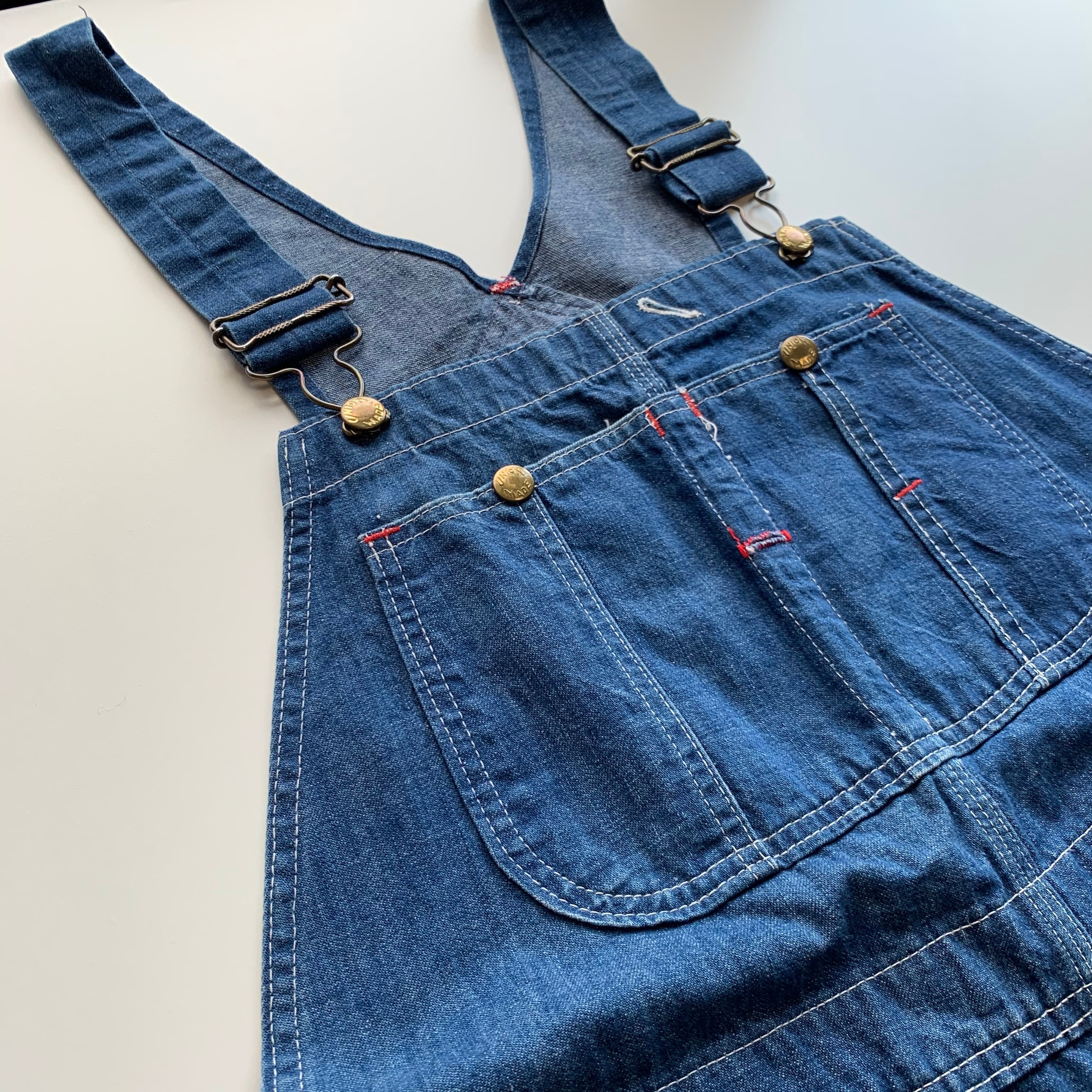 60s UNION MADE OVERALL W38 / ユニオンメイド オーバーオール デニム