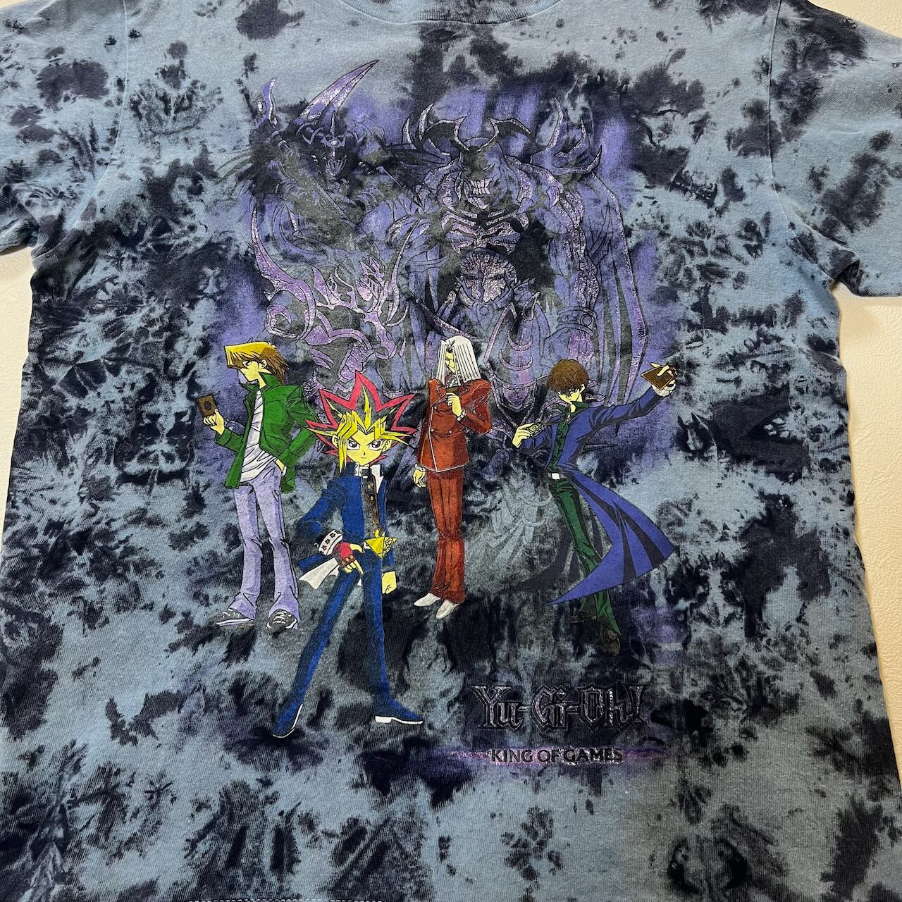 遊戯王 赤タグ ペガサス 海馬 城之内 遊戯 アニメTシャツ タイダイ