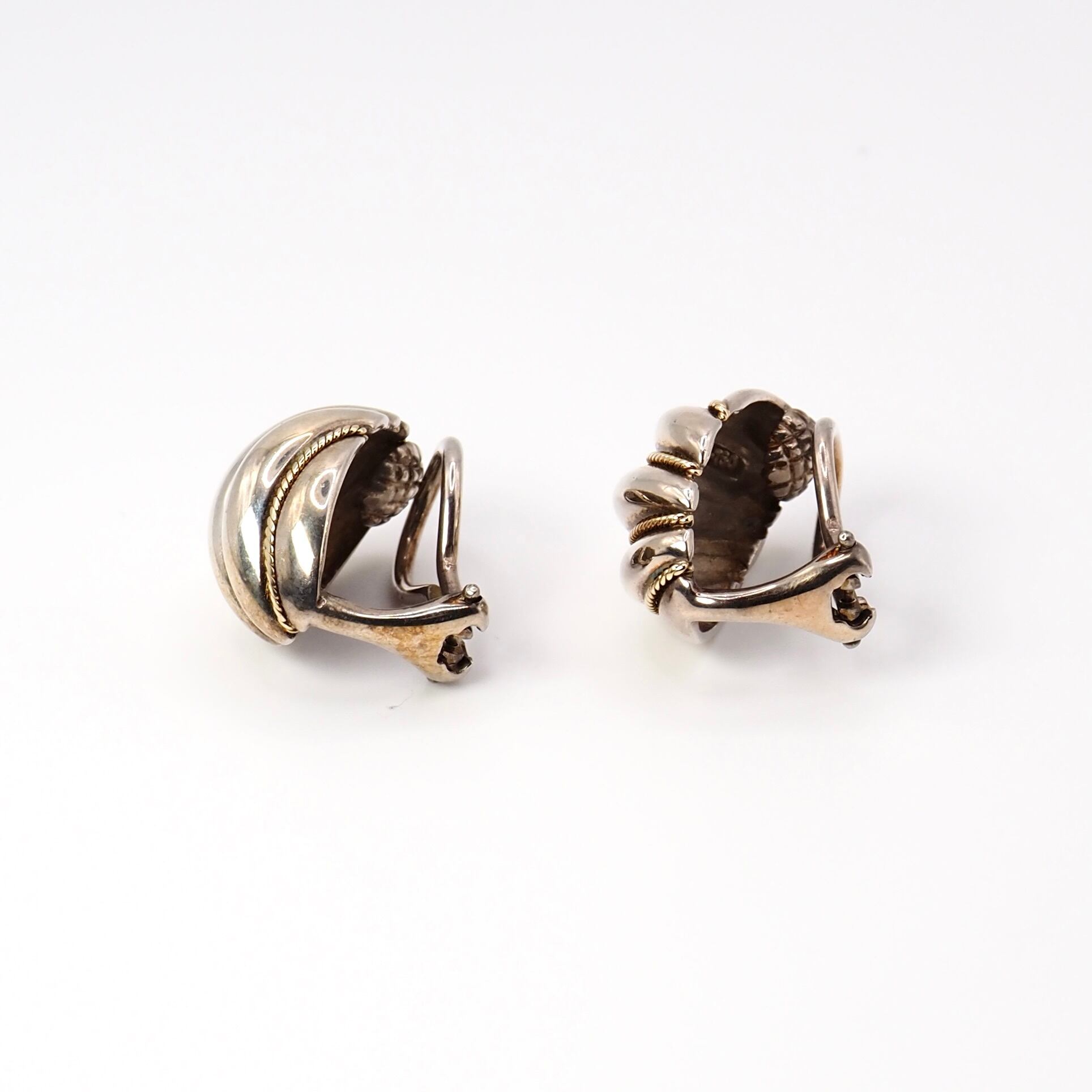 Tiffany&Co. イヤリング コンビ シルバー925 18金 ティファニー Tiffany&Co. イヤリング コンビ シルバー925 18金 ティファニー