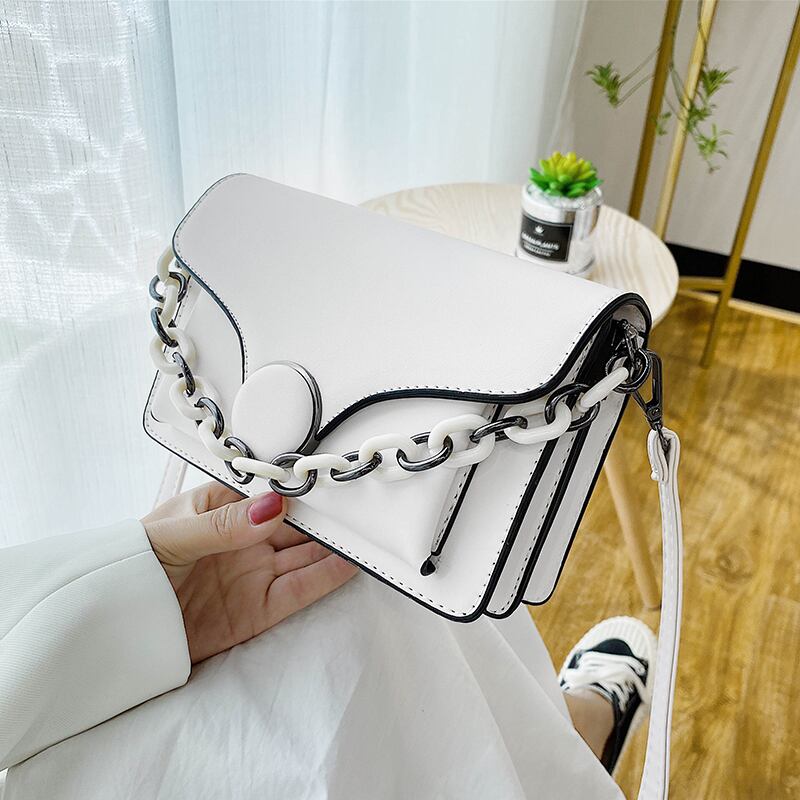 フレンチテクスチャー人気バッグ2020ニューウェーブチェーンワイルドメッセンジャーバッグインネットレッドショルダースモールスクエアバッグ Tiancai_Wing_Bag7026280