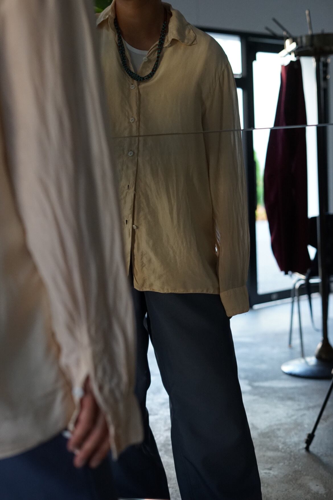 chez vidalenc シェヴィダレンク ストライプ プルオーバーシャツ CHEZ VIDALENC - SHIRT AXL MC | Brownie