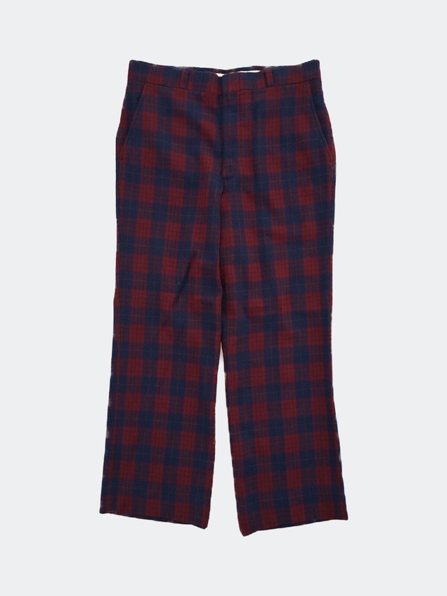 80s PENDLETON check wool pants