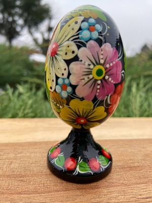 プィサンカ・土台付き（イースター・エッグ）9cm（ホメンコ作）