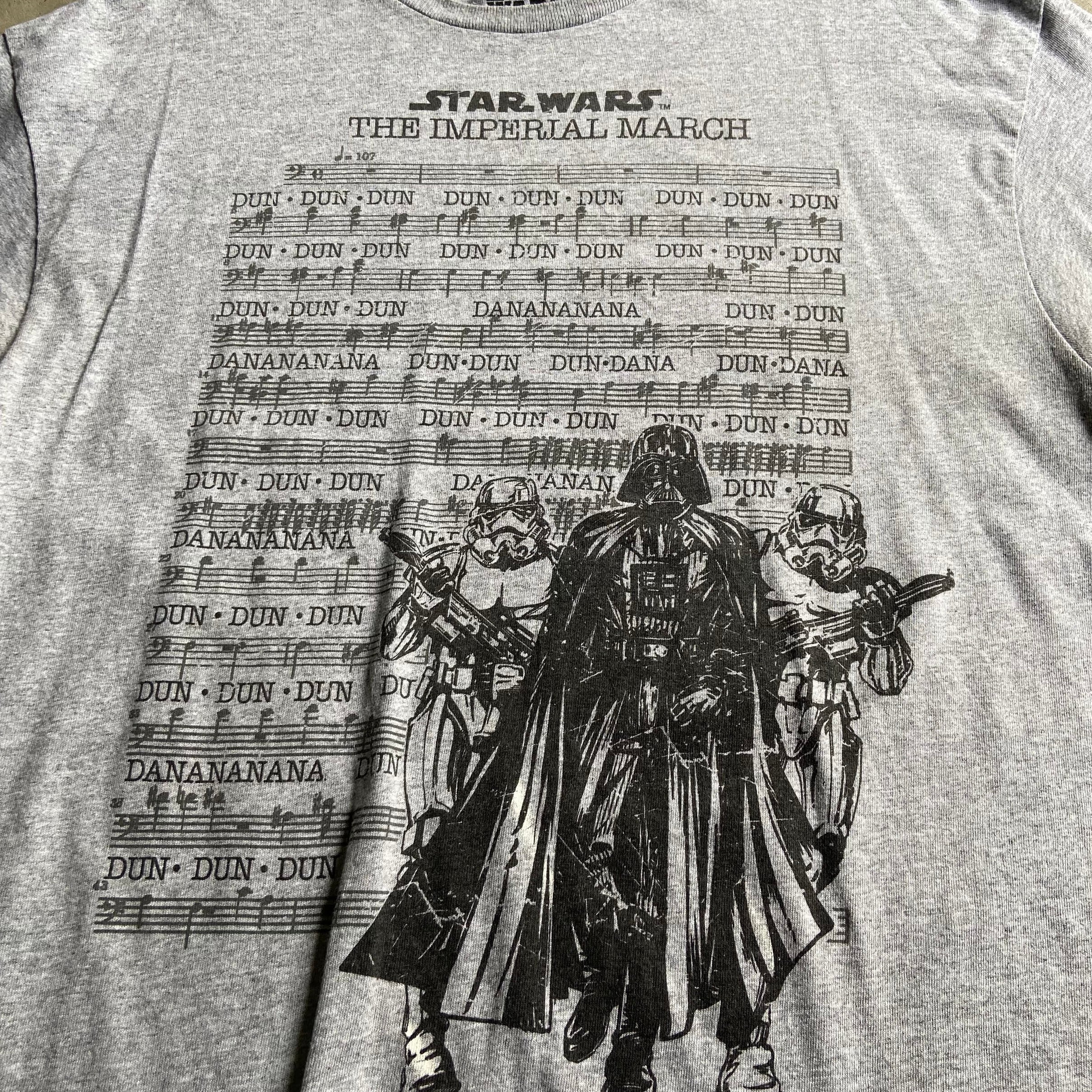 STAR WARS スターウォーズ THE IMPERIAL MARCH 楽譜 ムービーTシャツ