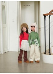 〖取寄〗韓国子供服 / 26winter / Little Hi / ロリポップピーチハイネックT / キッズ *XS~XL*