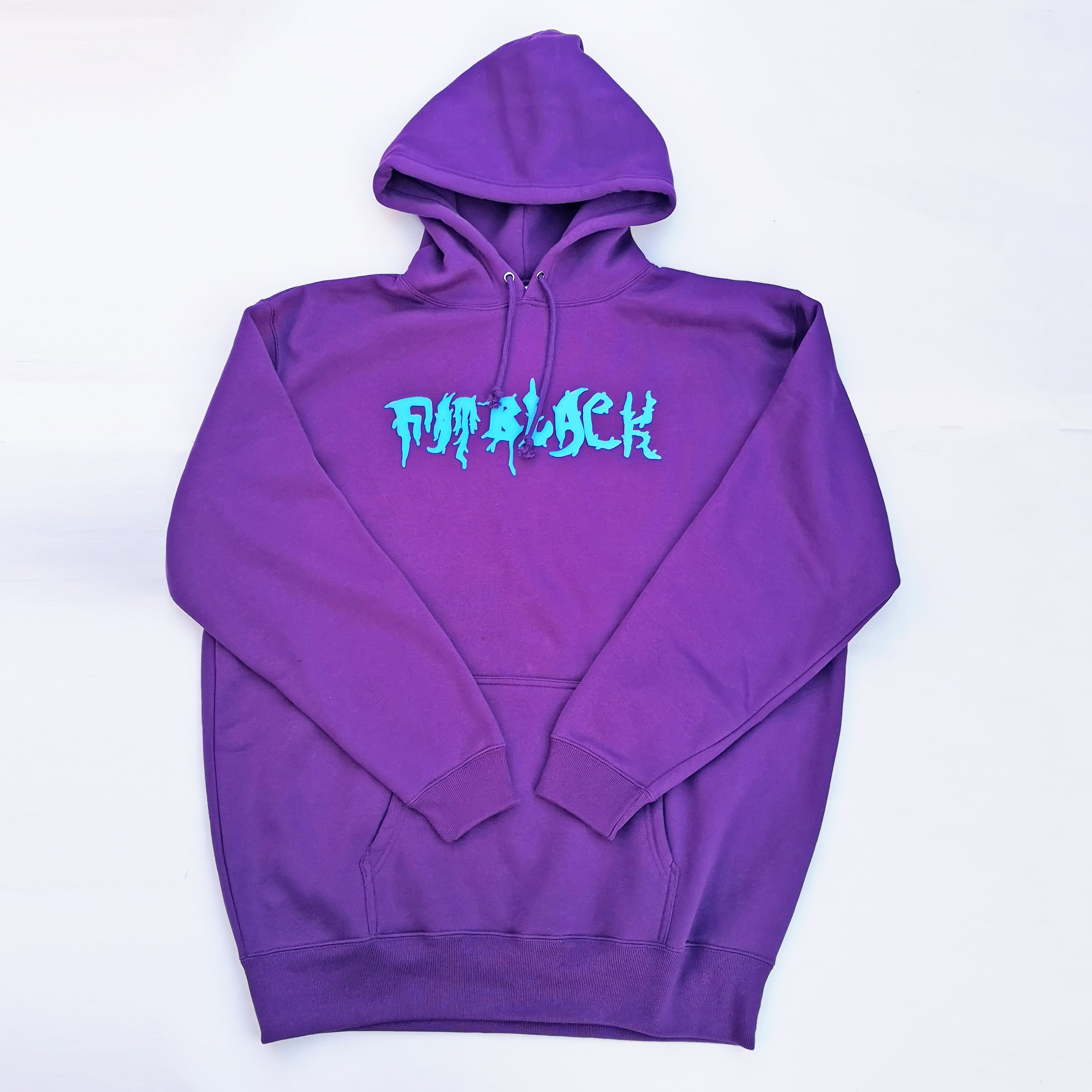 FATBLACK HOODIE PURPLE XL