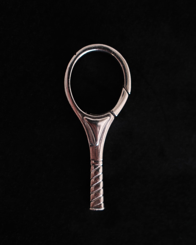 1990s TIFFANY&CO SILVER TENNIS RACKET KEY RING