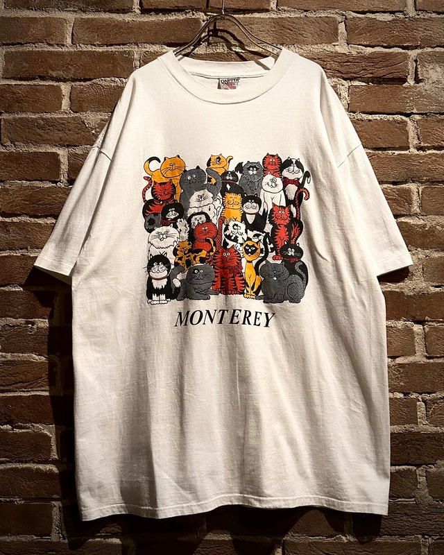 【Caka act3】90’s Multiple Cats Vintage Loose T-Shirt