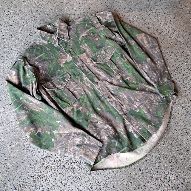 アメリカ製 2way リアルツリーカモ ハンティングシャツ used [209078]