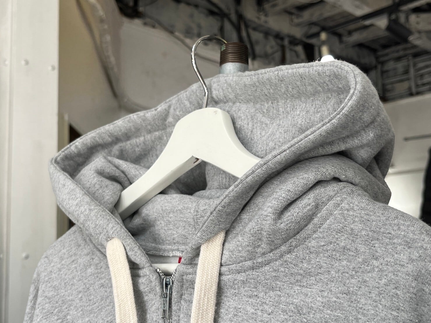 Supreme SMALL BOX DRAWCORD ZIP UP HOODED SWEATSHIRT HEATHER