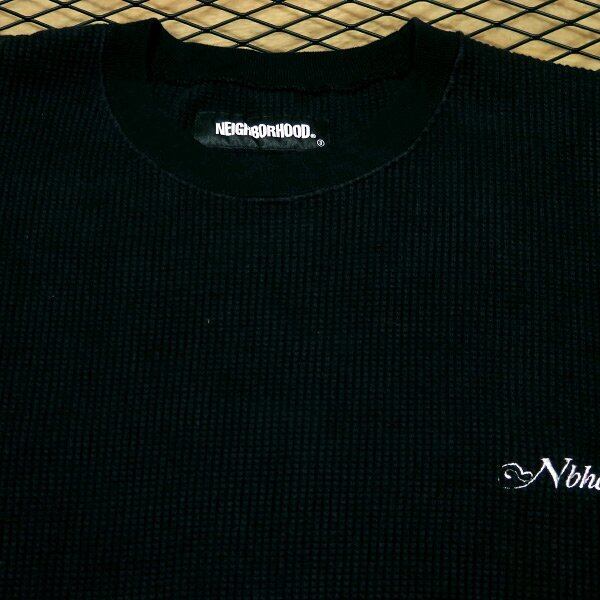 NEIGHBORHOOD 21AW WAFFLE/C-CREW.LS 212OKNH-CSM02 サイズM