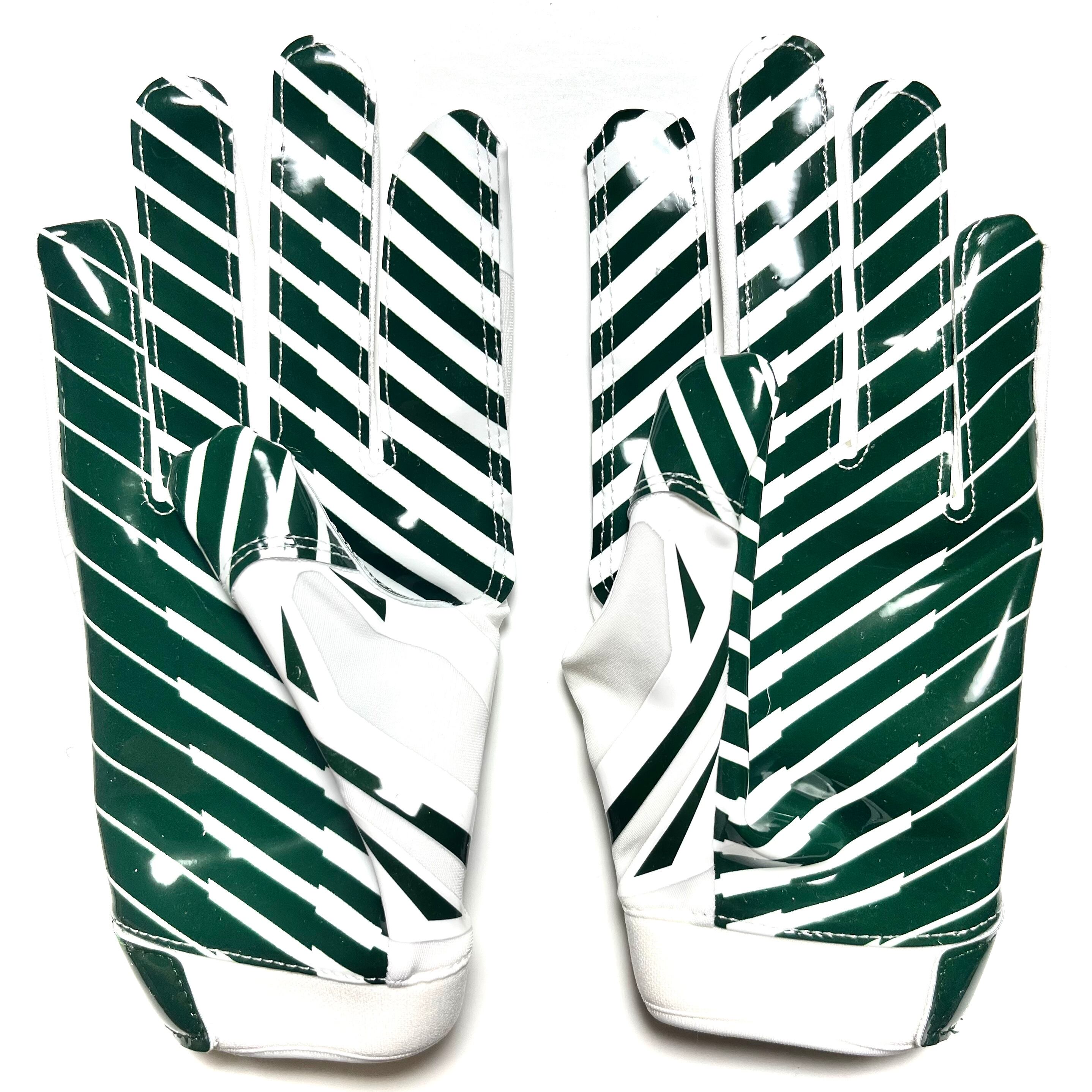 【L】UA Fierce VI ホワイトグリーン アメフト グローブ UA F5 GLOVE ホワイト・グリーン アメフト グローブ | END ZONE/エンド