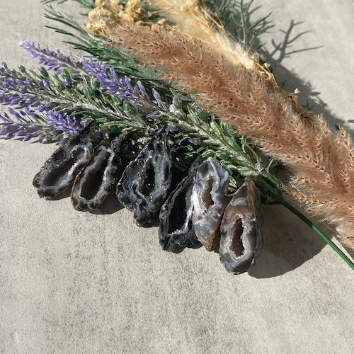 小さなアゲートのジオードペア【3種】｜調和と安らぎをもたらす石たち