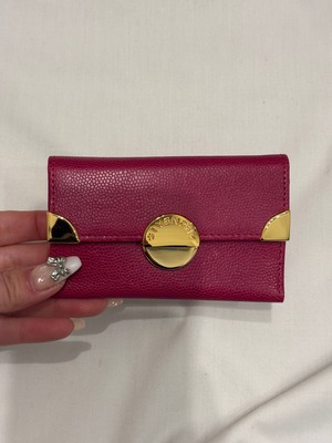 GIVENCHY / vintage pink leather key case.