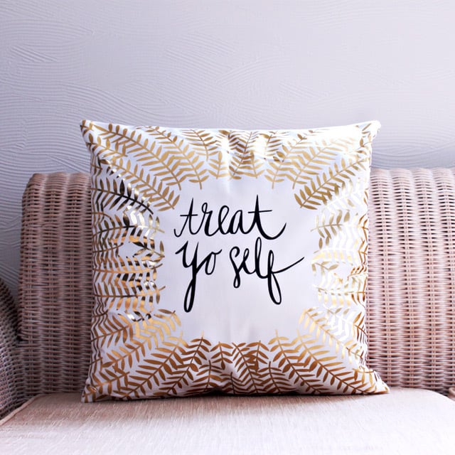 スクエアクッションカバー ベルベット 45 x 45 レモンイエロー 2枚