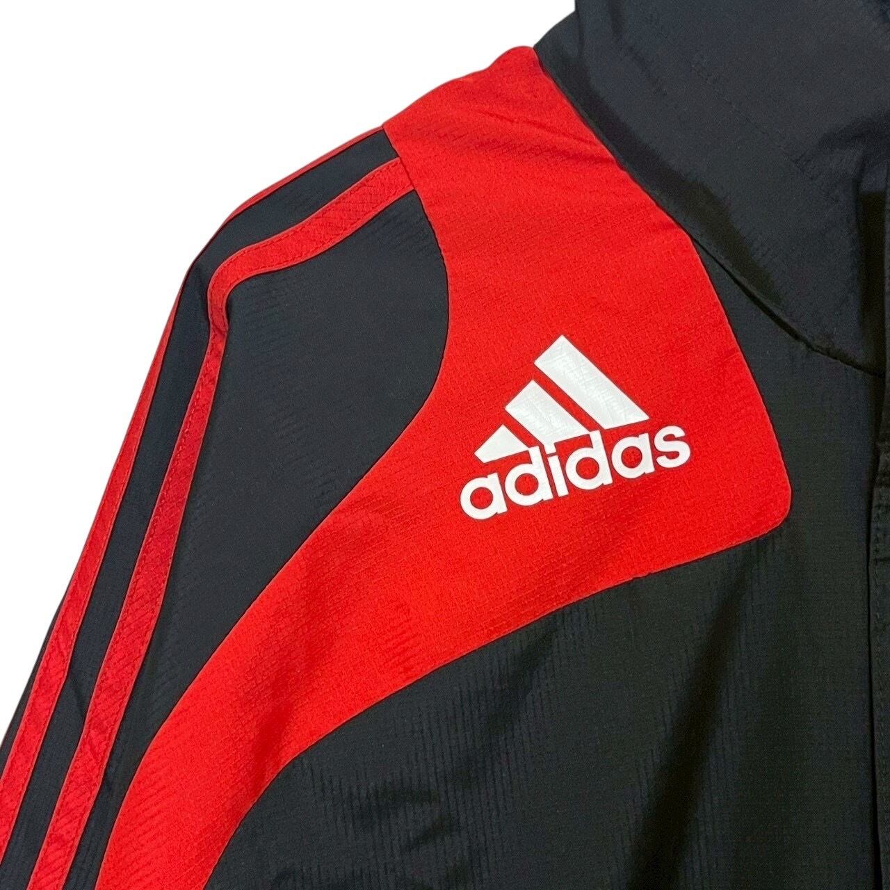 adidas アディダス ナイロンジャケット S 刺繍ロゴ ワンポイントロゴ