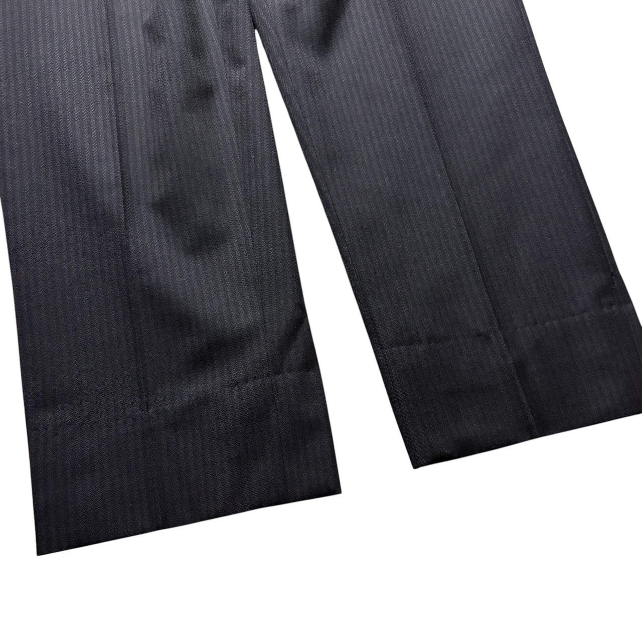 vintage 1960’s black × brown stripe wool slacks