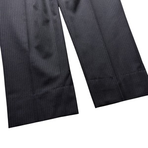 vintage 1960’s black × brown stripe wool slacks