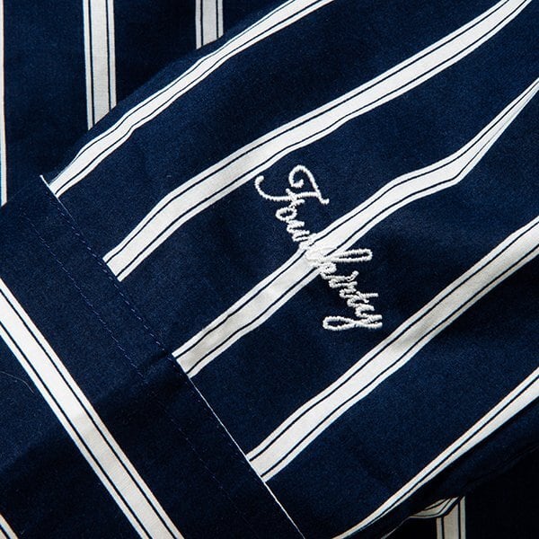 430(FOURTHIRTY) L/S 2T STRIPE BIG SHIRTS [ロングスリーブ