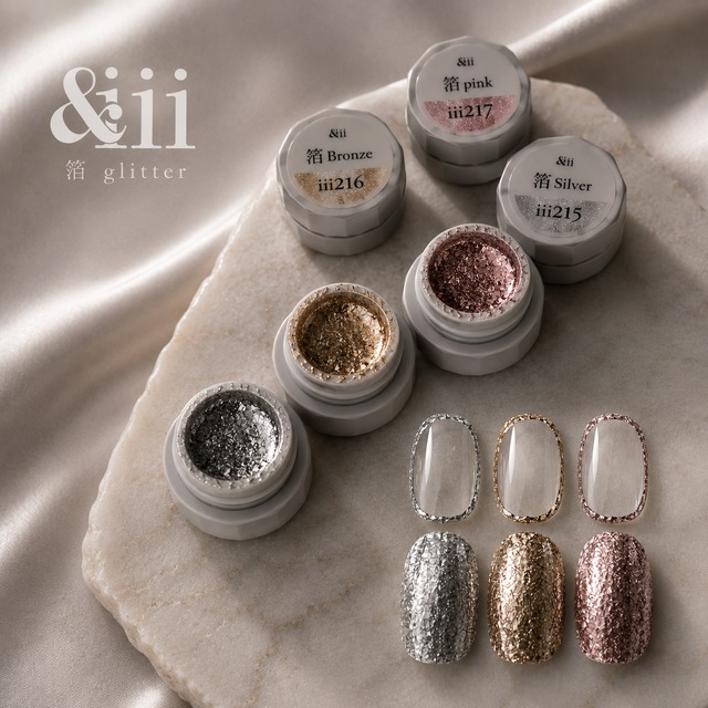 箔glitter[silver/bronze/pink]