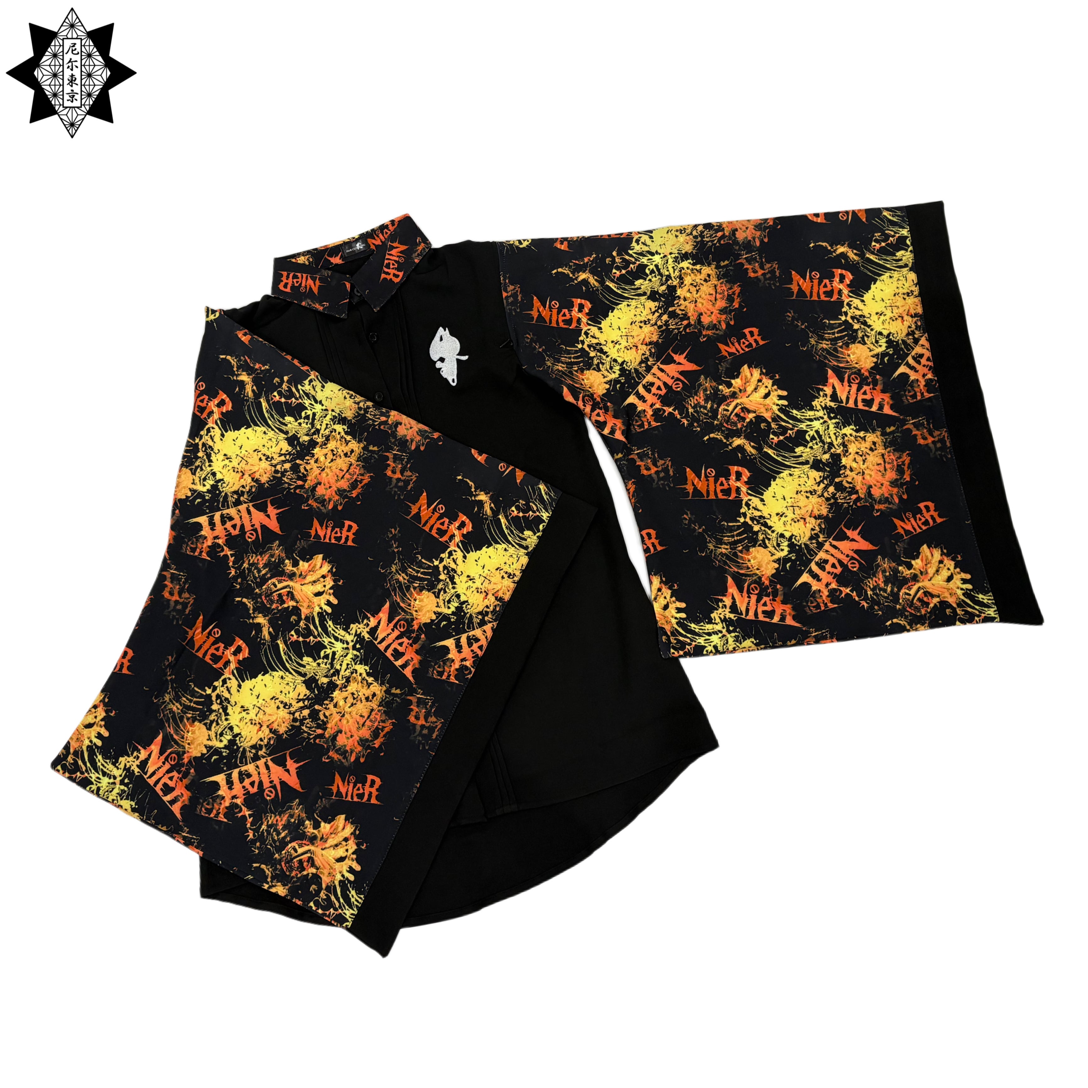 彼岸花2WAY着物風袖シャツ【焔華】 | NIER CLOTHING