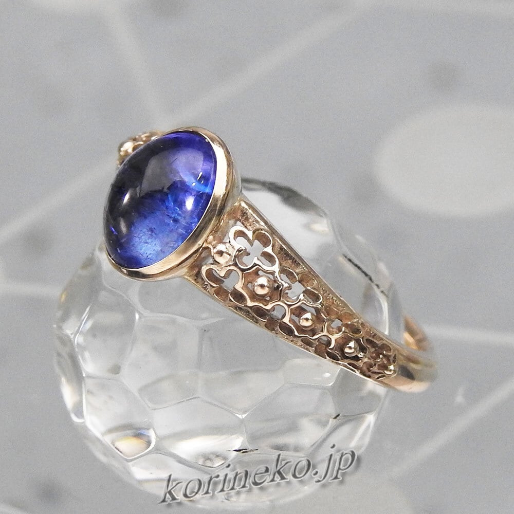 タンザナイトのレーシーリング 10KYG製 | korineko