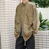 design 4pocket cotton linen jacket