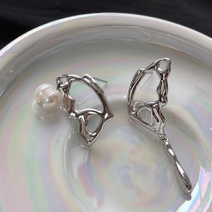 【予約】Silver butterfly pierce