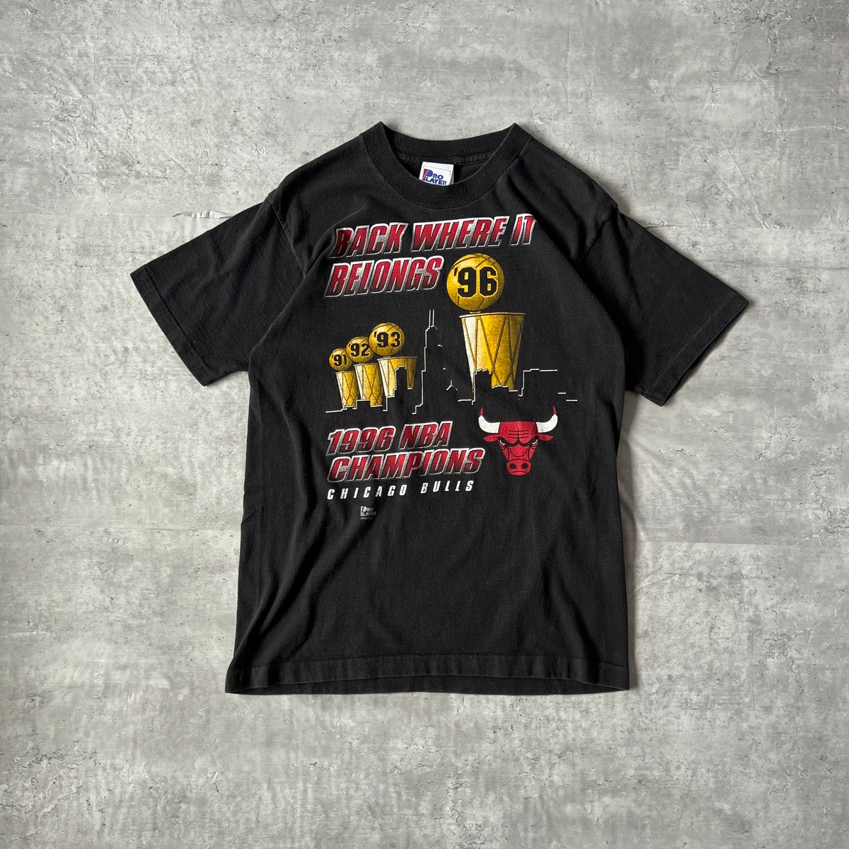 90s “NBA Chicago Bulls” Tee 96年優勝 シカゴブルズ tシャツ 90年代 
