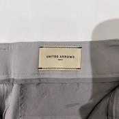 UNITED ARROWS ユナイテッドアローズ レーヨン素材 薄手 クロップドパンツ スラックス 38 /グレー/レディース/日本製