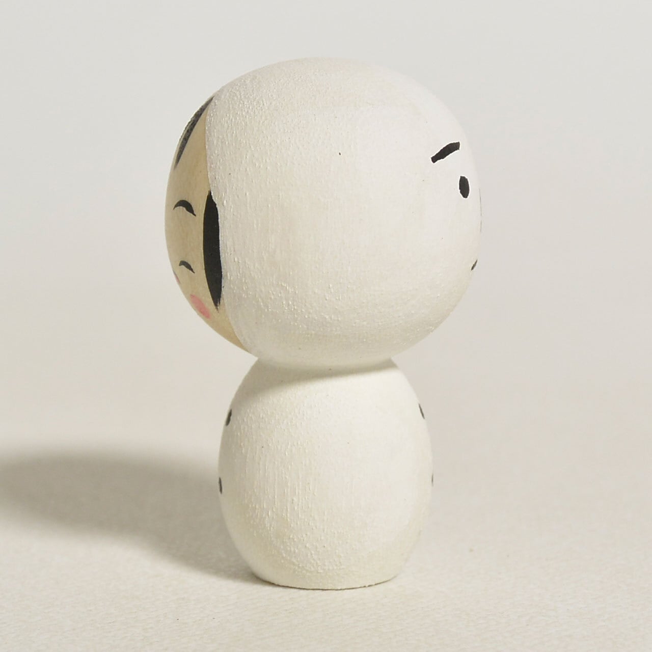 ゆきだるまこけしちゃん 約1寸 約3cm 鈴木明 工人（作並系）#2445