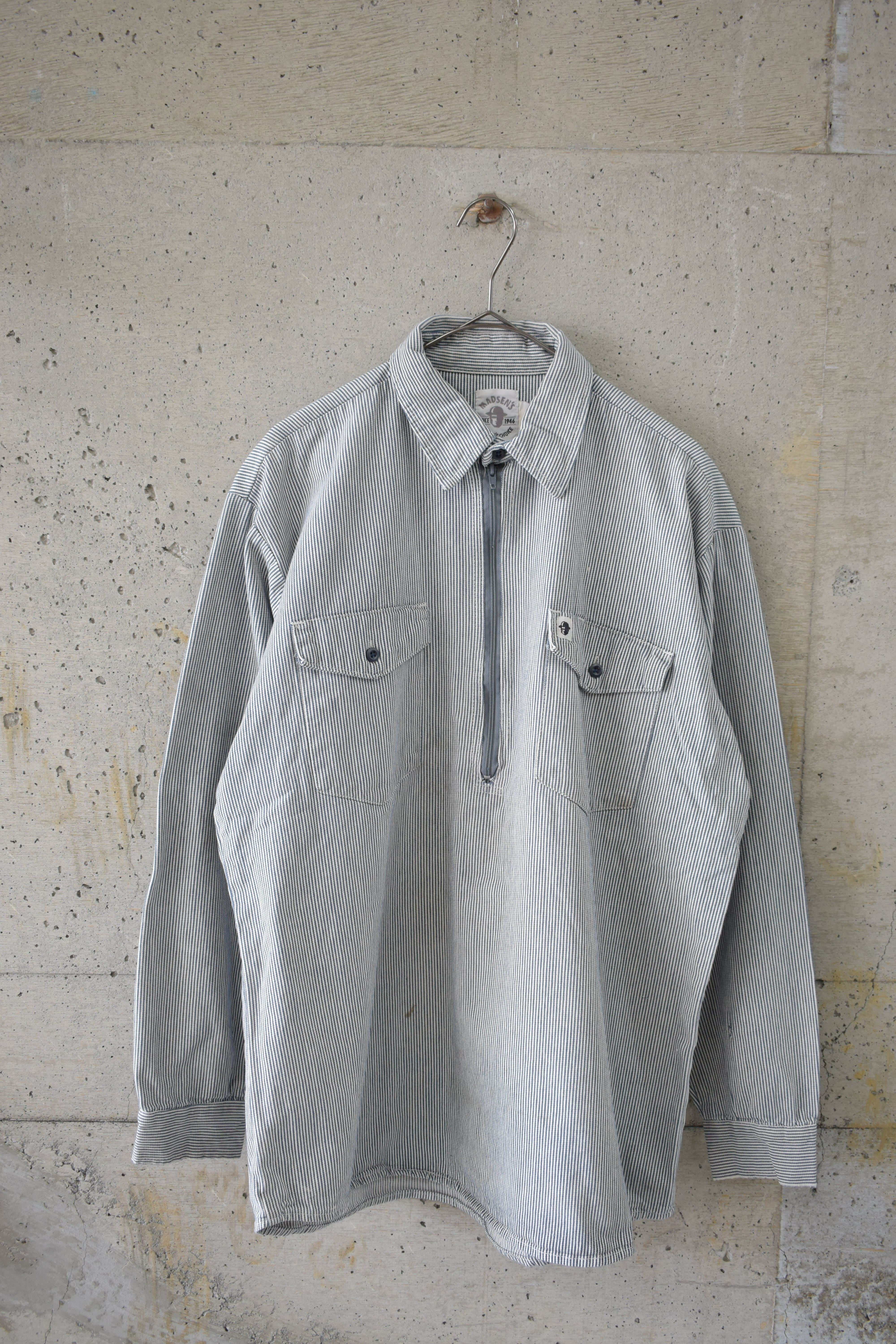Hickory stripe pullover shirt