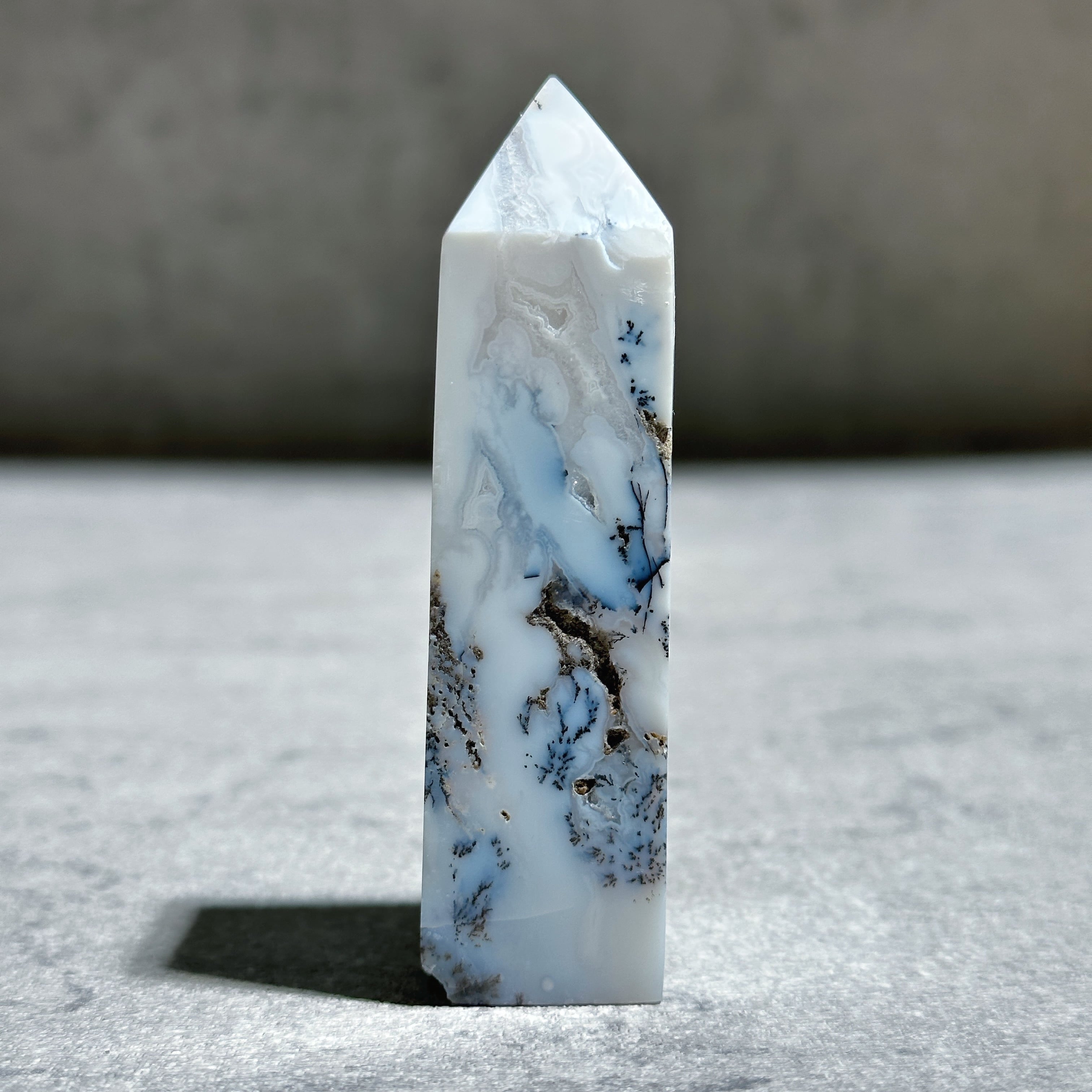 デンドリティックアゲート モスアゲート 天然石 ルース 石 Dendritic デンドリティックアゲート タワー03◇ Dendritic Agate ◇天然石・鉱物