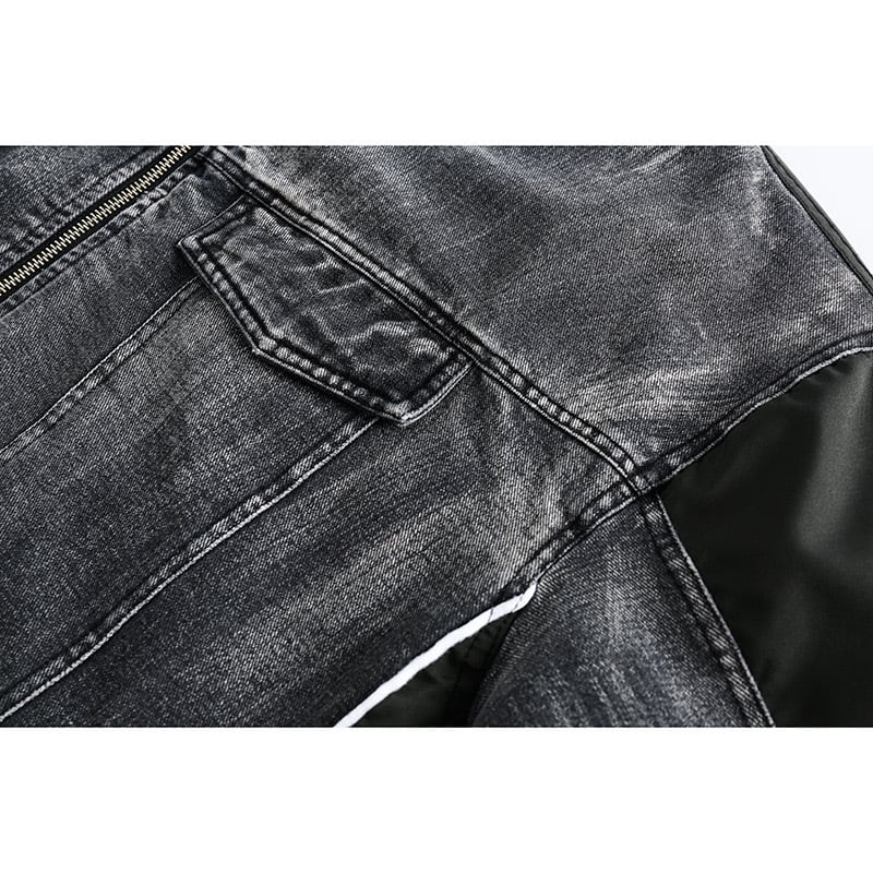 スリーストライプキルティングデニムジャケット / Three Stripe