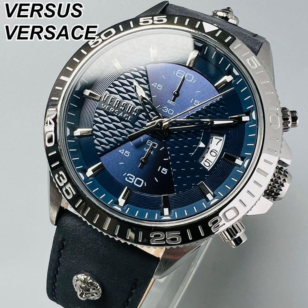 ヴェルサス ヴェルサーチ 腕時計 メンズ ケース付属 新品 ブルー系