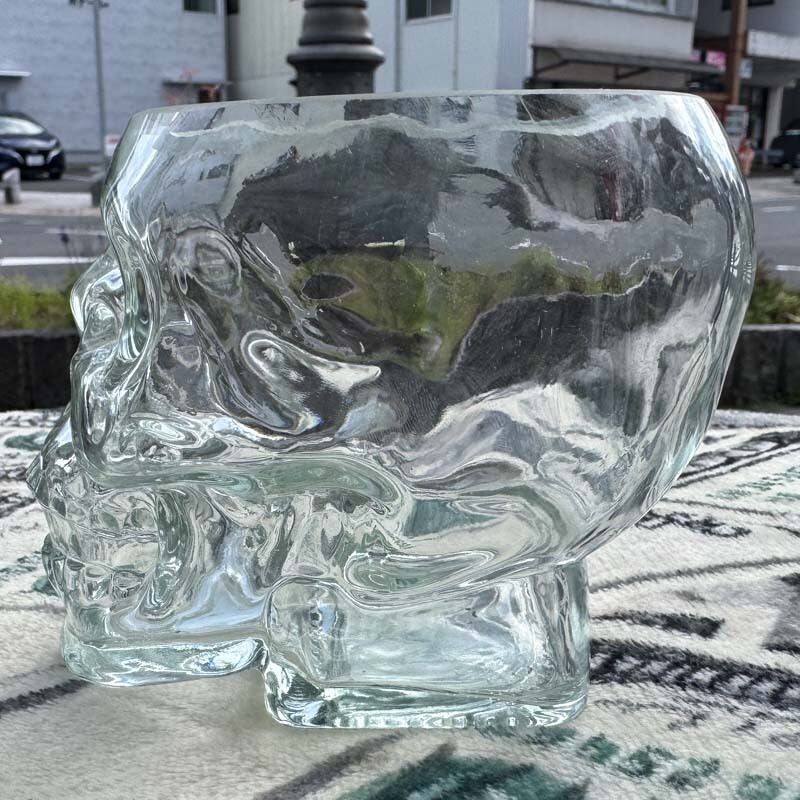 SKULL Large Glass、無鉛ガラス、クリスタルガラス、スカル、骸骨