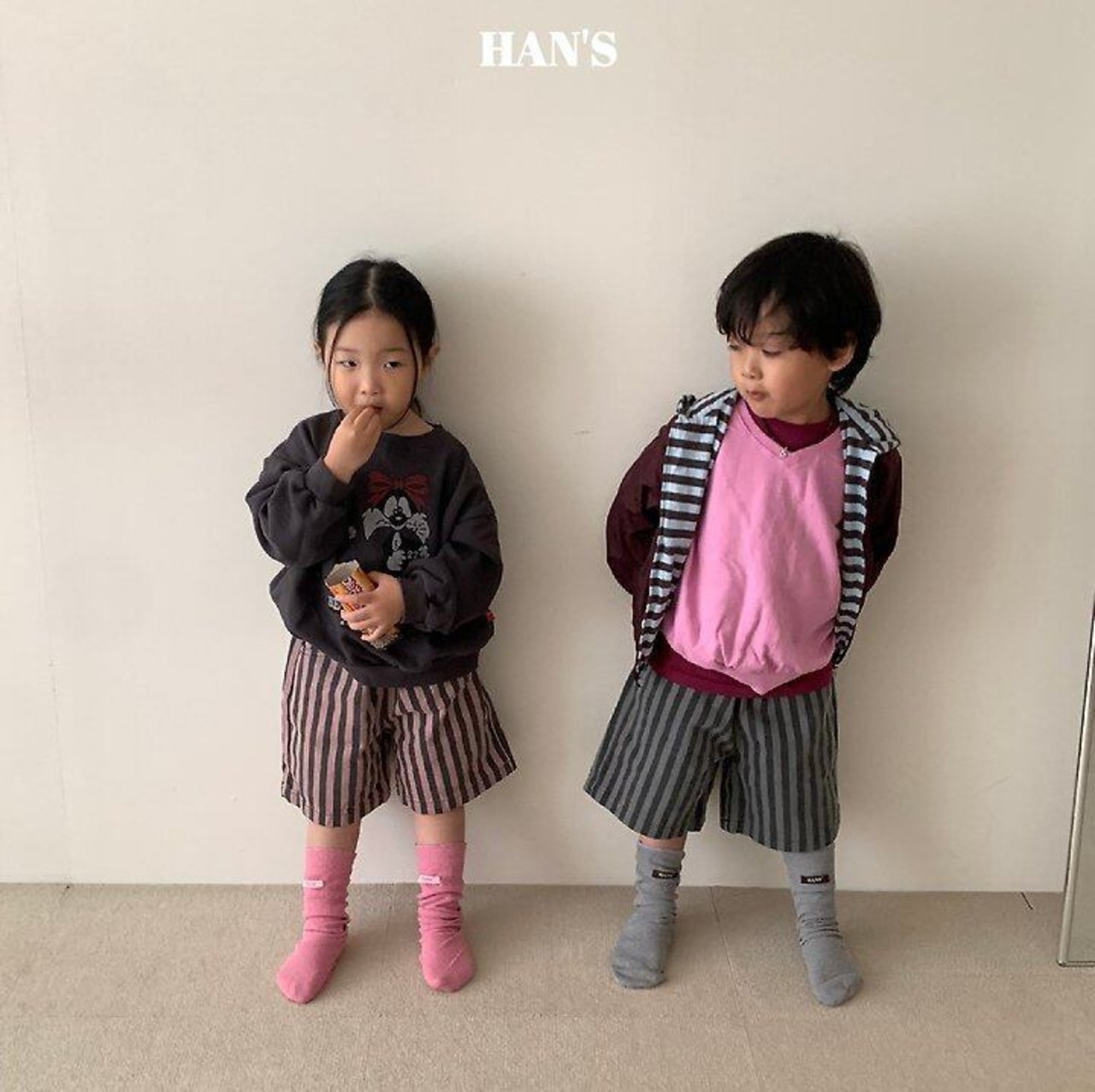 韓国子供服 / 26Autumn / 〖取寄〗Hans / リボンキャットスウェット / キッズ服 / ジュニア服 *XS~JM*